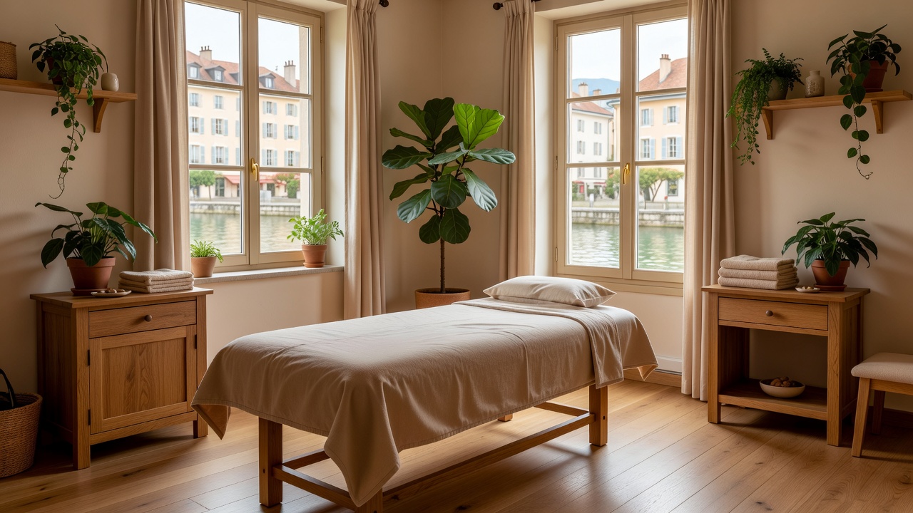 Cabinet de massage Les Mains de Claire à Annecy — salle lumineuse et apaisante